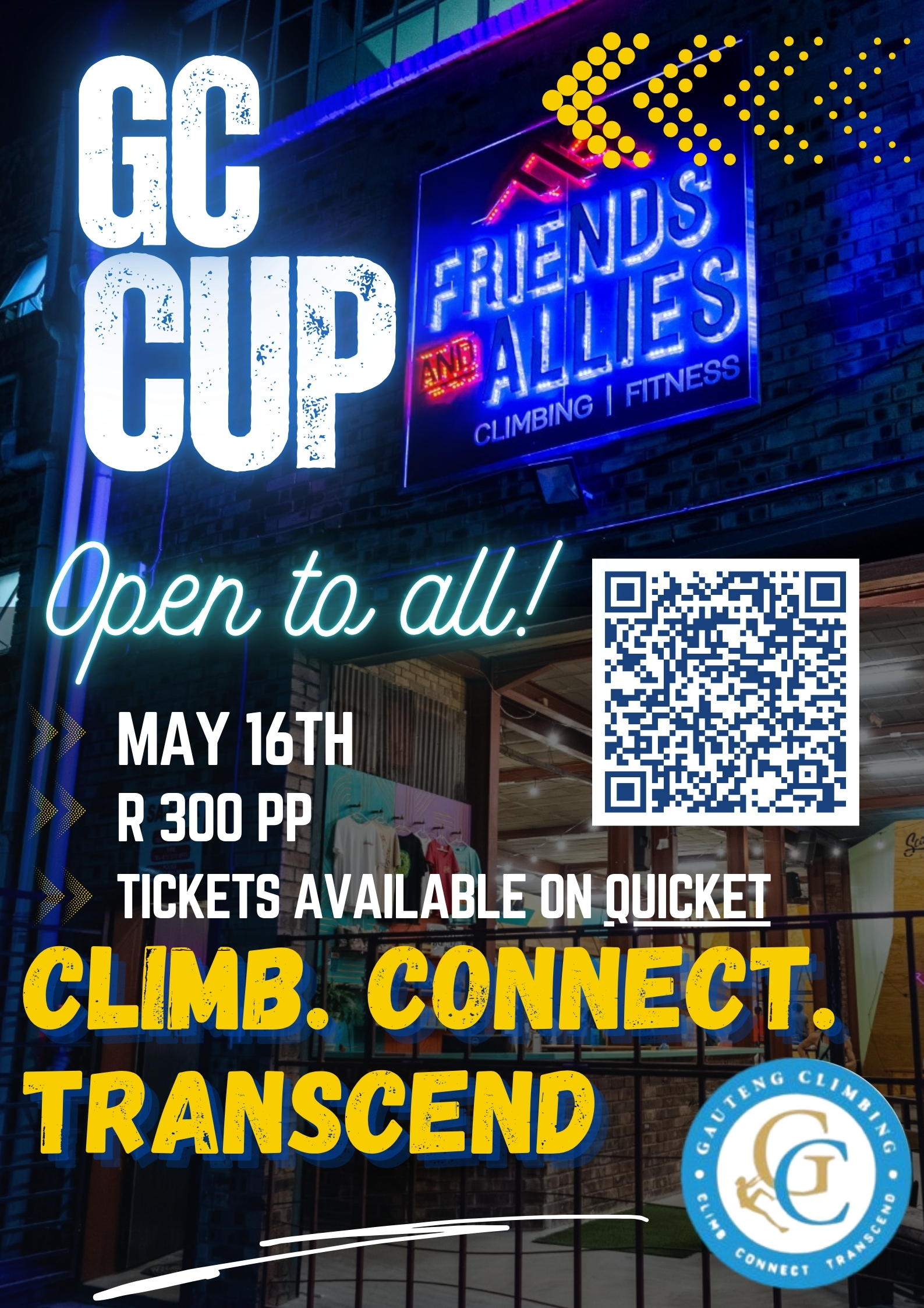 Gauteng Climbing 2026 Boulder Cup poster