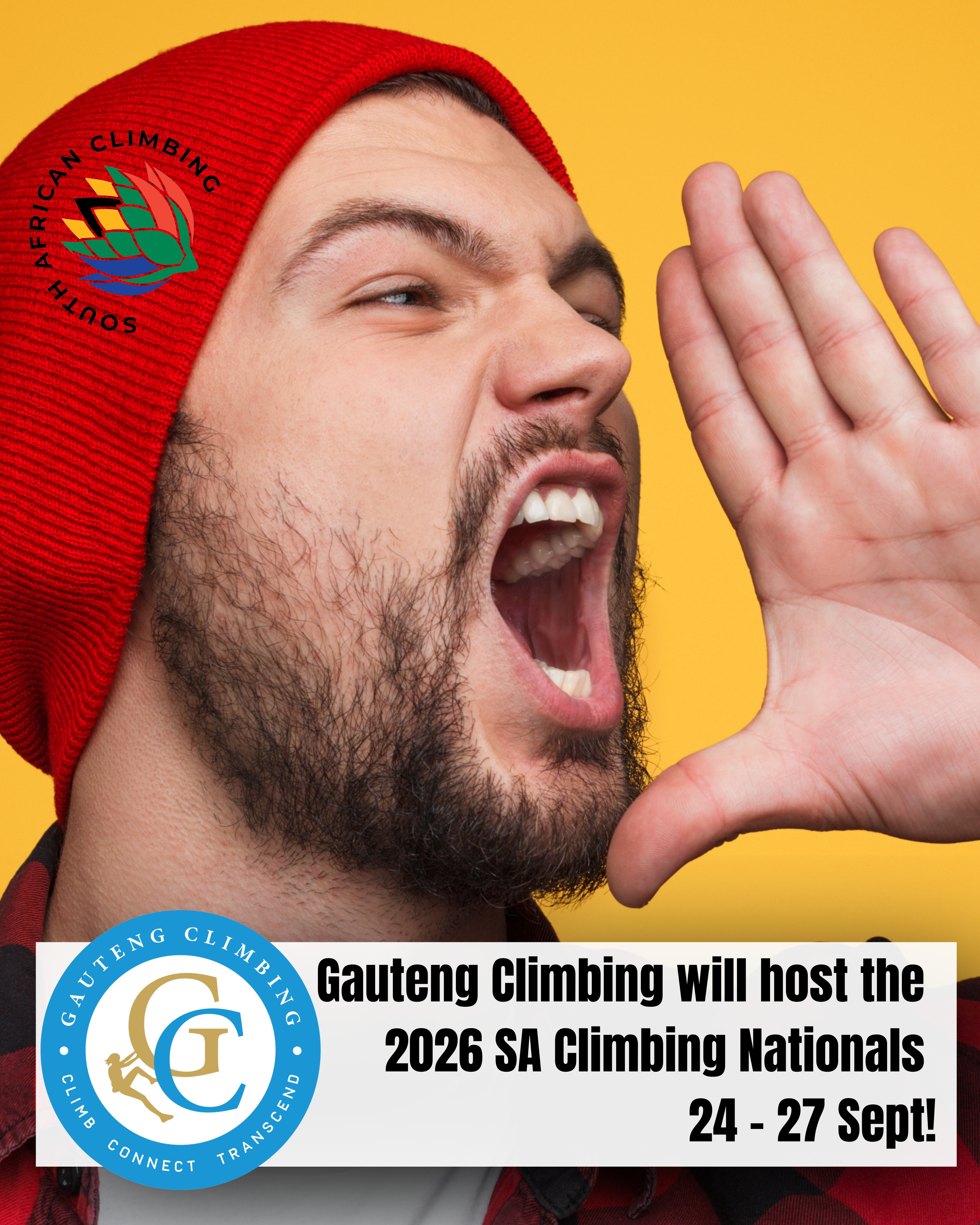 SA Climbing 2026 National Selections poster