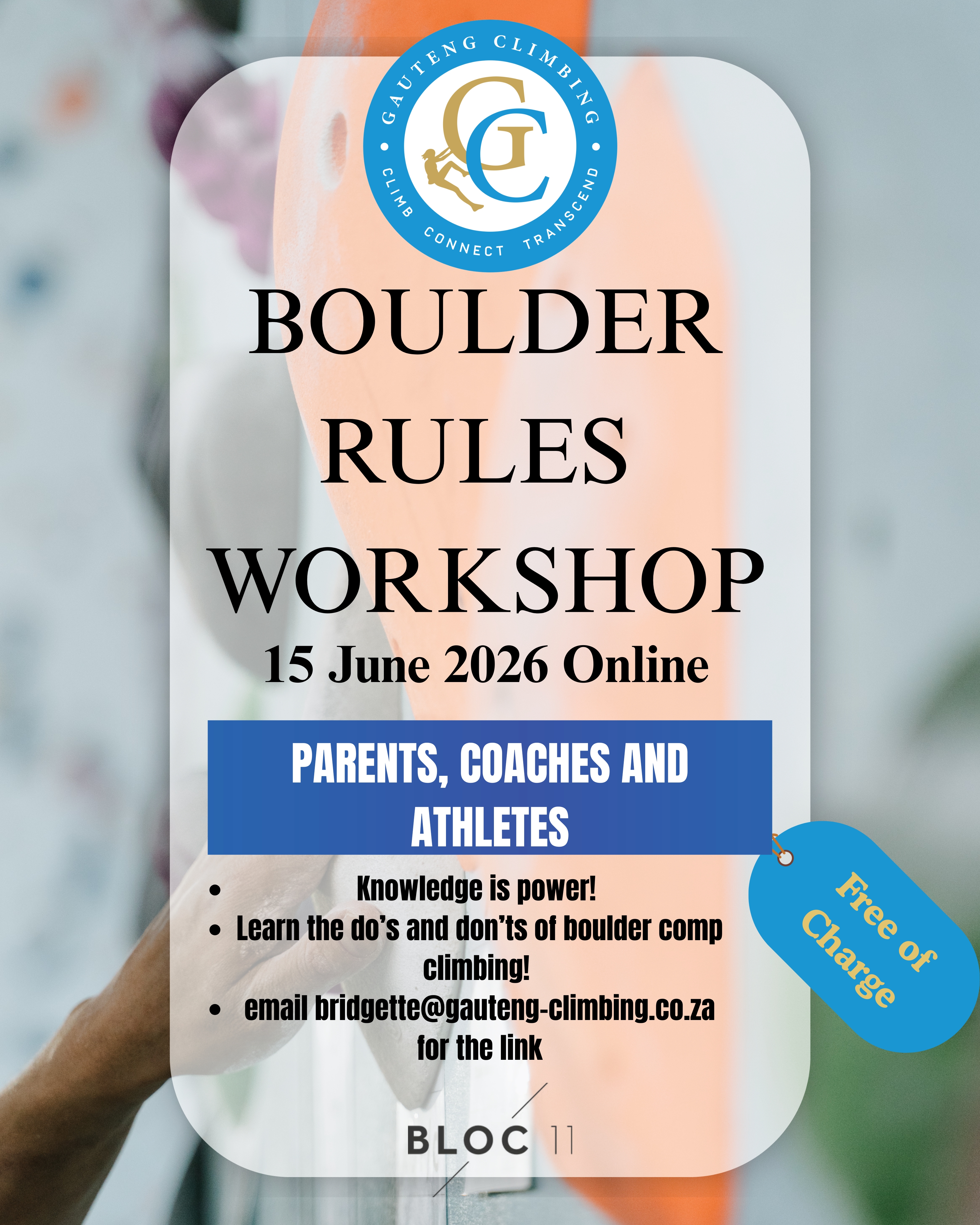 Boulder Rules Workshop - 15 June 2026 - 7:30pm poster