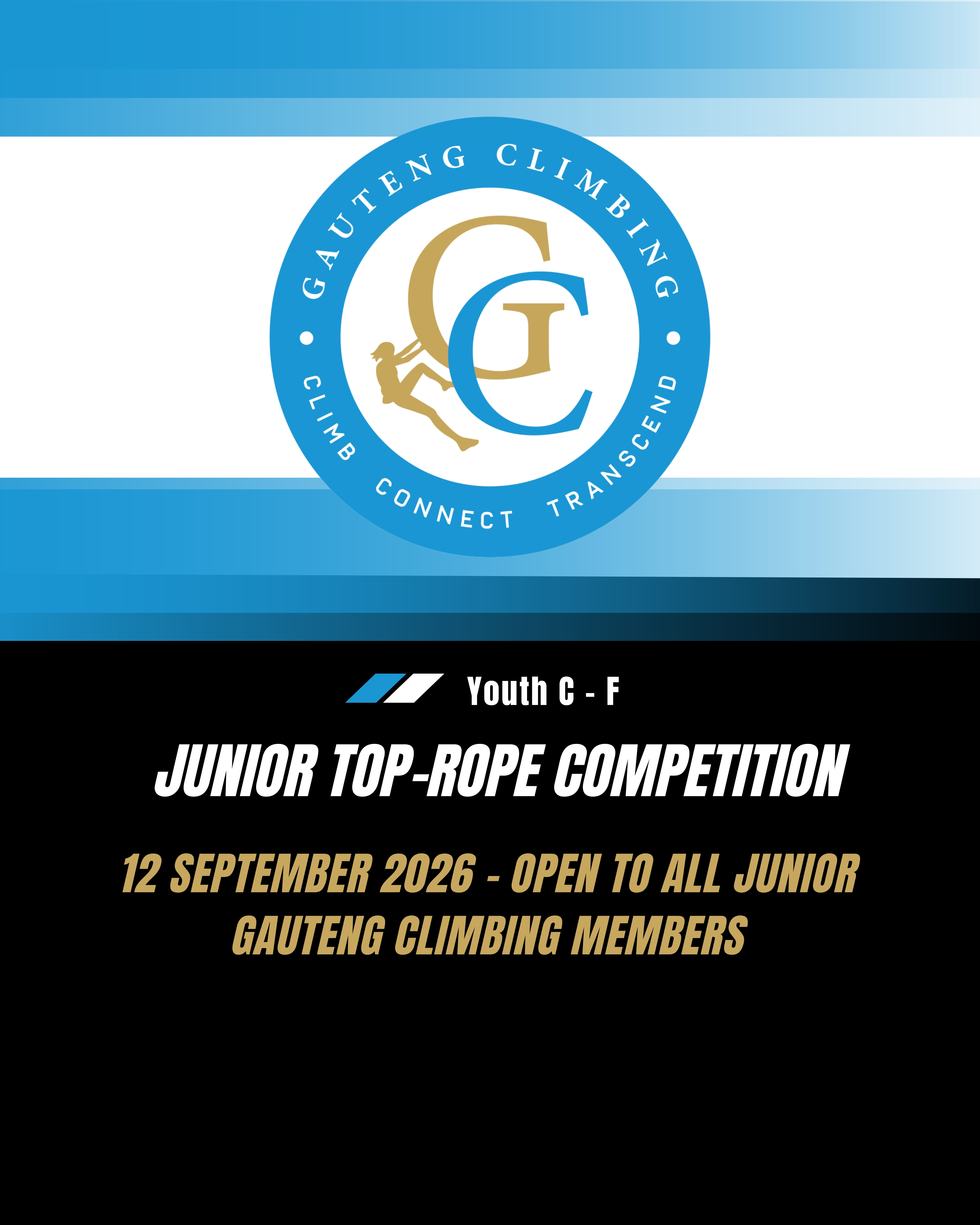 Gauteng Climbing Junior Top-Rope Competition poster
